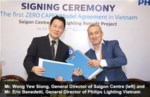 First ZERO CAPEX agreement for LED lighting Retrofits signed in Vietnam